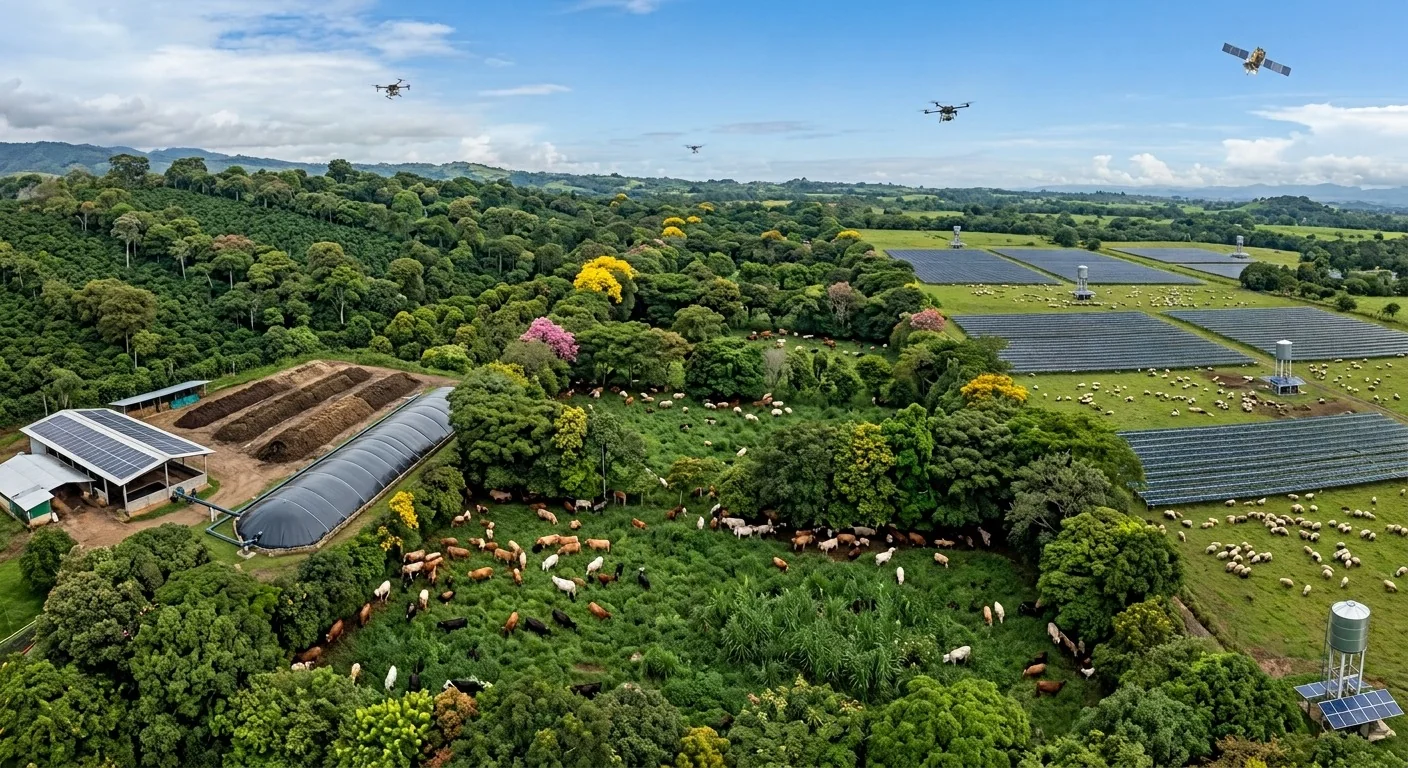 Soluciones agropecuarias sostenibles implementadas en una finca colombiana